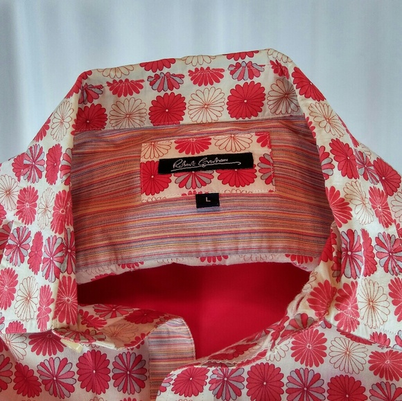 💥SOLD💥Robert Graham Shirt Multicolor Red/Gray - Picture 6 of 6